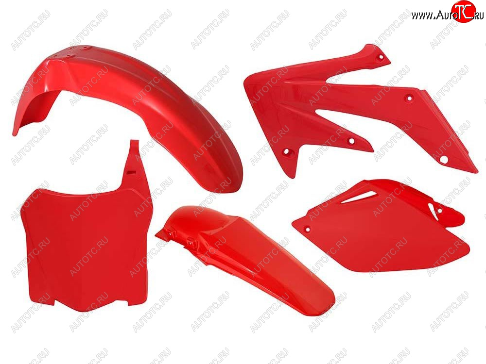 12 749 р. Комплект пластика R-Tech Honda CRF250R 08-09 (R-KITCRF-RS0-588) Красный  r-kitcrf-rs0-588  с доставкой в г. Майкоп