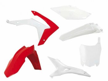 14 999 р. Комплект пластика R-Tech Honda CRF250R 14-17, CRF450R 13-16 (R-KITCRF-OEM-518) Бело-Красный  r-kitcrf-oem-518  с доставкой в г. Майкоп. Увеличить фотографию 1