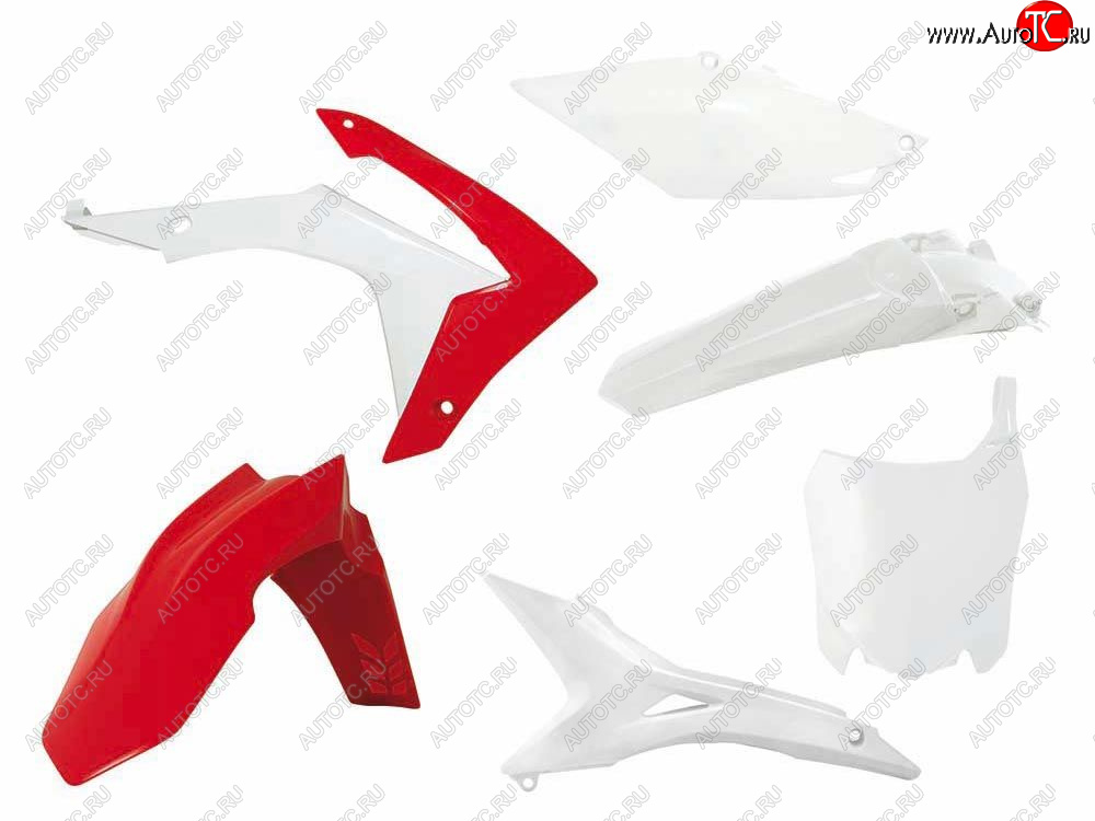 14 999 р. Комплект пластика R-Tech Honda CRF250R 14-17, CRF450R 13-16 (R-KITCRF-OEM-518) Бело-Красный  r-kitcrf-oem-518  с доставкой в г. Майкоп