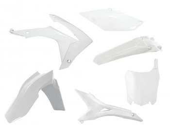 14 999 р. Комплект пластика R-Tech Honda CRF250R 14-17, CRF450R 13-16 (R-KITCRF-BN0-518) Белый  r-kitcrf-bn0-518  с доставкой в г. Майкоп. Увеличить фотографию 1
