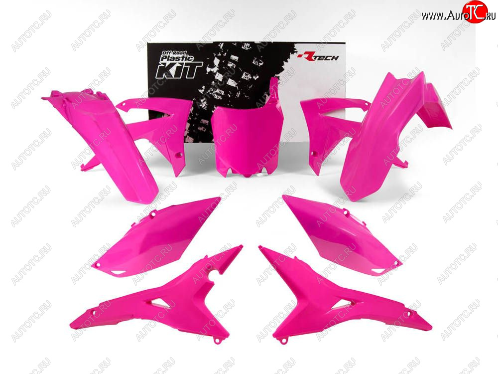 14 999 р. Комплект пластика R-Tech Honda CRF250R 14-17, CRF450R 13-16 (R-KITCRF-FU0-518) Розовый Неон  r-kitcrf-fu0-518  с доставкой в г. Майкоп