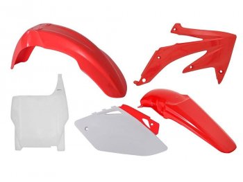 12 749 р. Комплект пластика R-Tech Honda CRF450R 2007 (R-KITCRF-OEM-509) Красно-Белый  r-kitcrf-oem-509  с доставкой в г. Майкоп. Увеличить фотографию 1