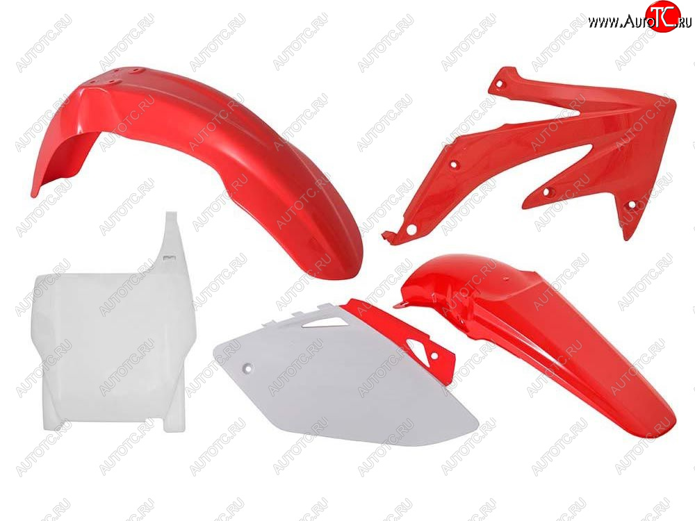 12 749 р. Комплект пластика R-Tech Honda CRF450R 2007 (R-KITCRF-OEM-509) Красно-Белый  r-kitcrf-oem-509  с доставкой в г. Майкоп