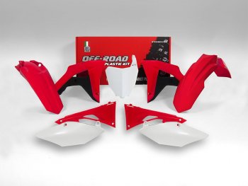 15 599 р. Комплект пластика R-Tech Honda CRF250RX 19-21, CRF450RX 19-20 (R-KITCRF-OEM-601) бело-красный  r-kitcrf-oem-601  с доставкой в г. Майкоп. Увеличить фотографию 1