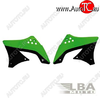 7 399 р. Обтекатели радиатора R-Tech Kawasaki KX450F 09-11 (R-CVKXFVENR49) зеленыечерные  r-cvkxfvenr49  с доставкой в г. Майкоп