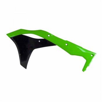 7 399 р. Обтекатели радиатора R-Tech Kawasaki KX250F 17-20 (R-CVKXFVFNR17) зеленыечерные Неон  r-cvkxfvfnr17  с доставкой в г. Майкоп. Увеличить фотографию 1