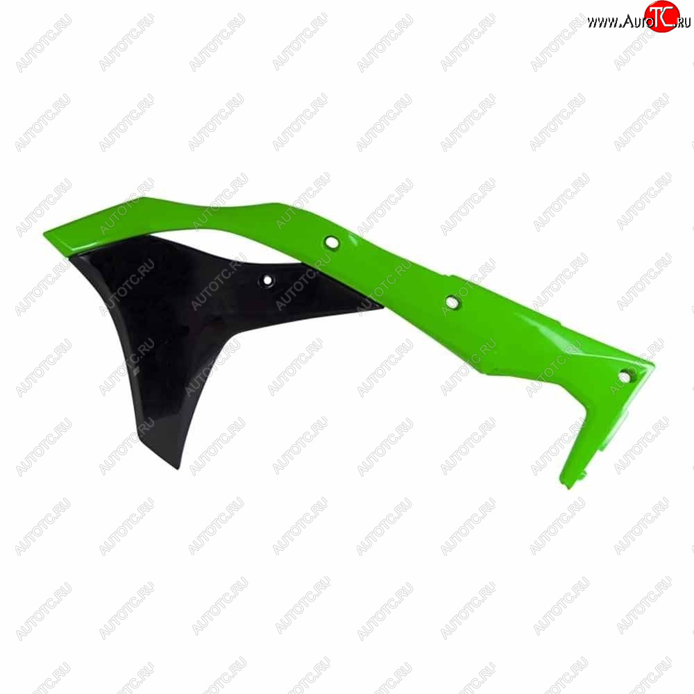 7 399 р. Обтекатели радиатора R-Tech Kawasaki KX250F 17-20 (R-CVKXFVFNR17) зеленыечерные Неон  r-cvkxfvfnr17  с доставкой в г. Майкоп