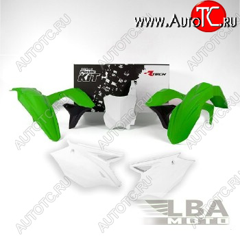 12 749 р. Комплект пластика R-Tech Kawasaki KX450F 16-17 (for USA) (R-KITKXF-OEM-597) зеленыйчерныйбелый  r-kitkxf-oem-597  с доставкой в г. Майкоп