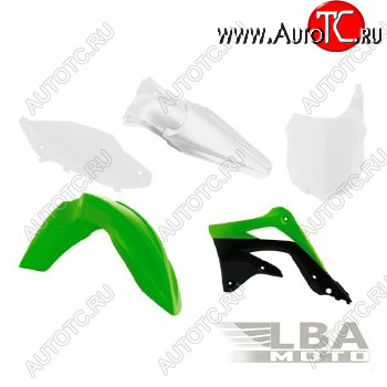 12 749 р. Комплект пластика R-Tech Kawasaki KX450F 13-15 (R-KITKXF-OEM-515) зеленыйчерныйбелый  r-kitkxf-oem-515  с доставкой в г. Майкоп