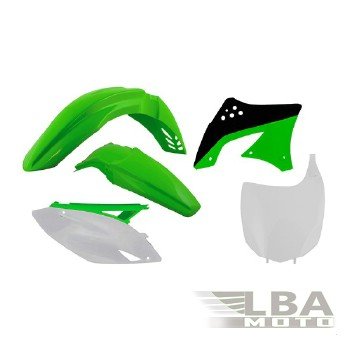 12 749 р. Комплект пластика R-Tech Kawasaki KX450F 09-11 (R-KITKXF-OEM-510) зеленыйчерныйбелый  r-kitkxf-oem-510  с доставкой в г. Майкоп. Увеличить фотографию 1