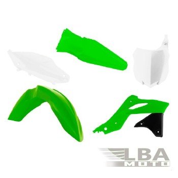 12 749 р. Комплект пластика R-Tech Kawasaki KX250F 13-16 (R-KITKXF-OEM-596) зеленыйчерныйбелый  r-kitkxf-oem-596  с доставкой в г. Майкоп. Увеличить фотографию 1