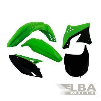 12 749 р. Комплект пластика R-Tech Kawasaki KX250F 09-12 (R-KITKXF-OEM-509) зеленыйчерный  r-kitkxf-oem-509  с доставкой в г. Майкоп. Увеличить фотографию 1