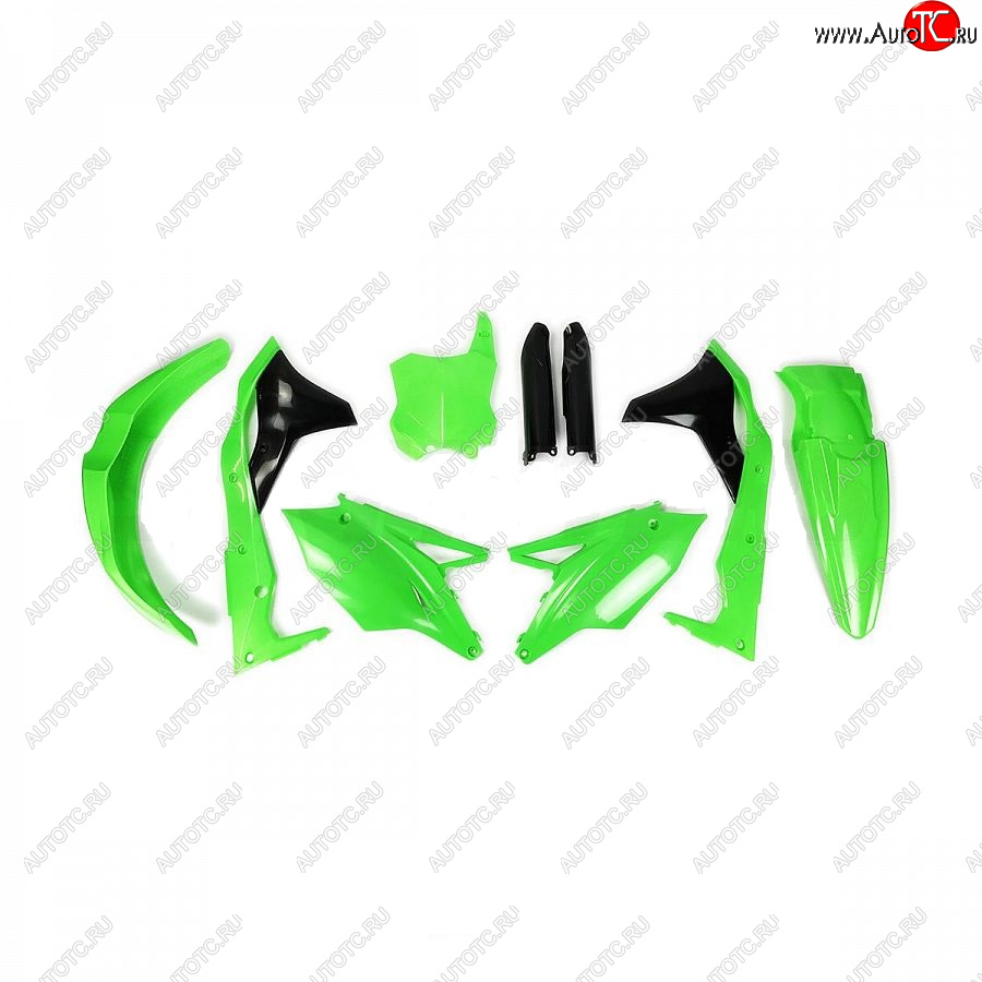 12 749 р. Комплект пластика R-Tech Kawasaki KX250F 17-20 (R-KITKXF-VF0-519) неоновый зеленый  r-kitkxf-vf0-519  с доставкой в г. Майкоп