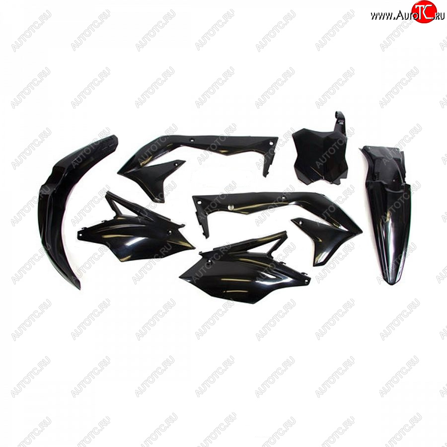12 749 р. Комплект пластика R-Tech Kawasaki KX450F 16-18 (R-KITKXF-NR0-517) черный  r-kitkxf-nr0-517  с доставкой в г. Майкоп