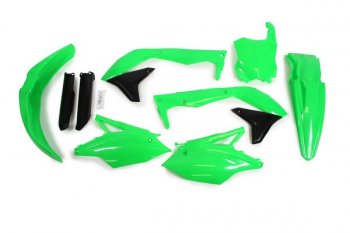 12 749 р. Комплект пластика R-Tech Kawasaki KX450F 16-18 (R-KITKXF-VF0-517) неоновый зеленый  r-kitkxf-vf0-517  с доставкой в г. Майкоп. Увеличить фотографию 1