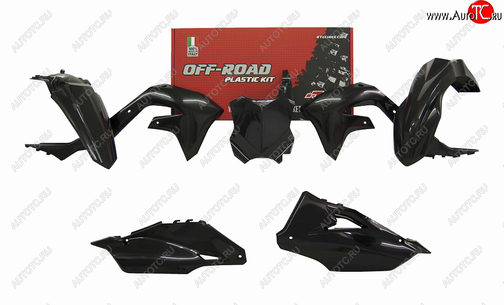 12 749 р. Комплект пластика R-Tech Kawasaki KX450F 19-20 (R-KITKXF-NR0-599) черный  r-kitkxf-nr0-599  с доставкой в г. Майкоп