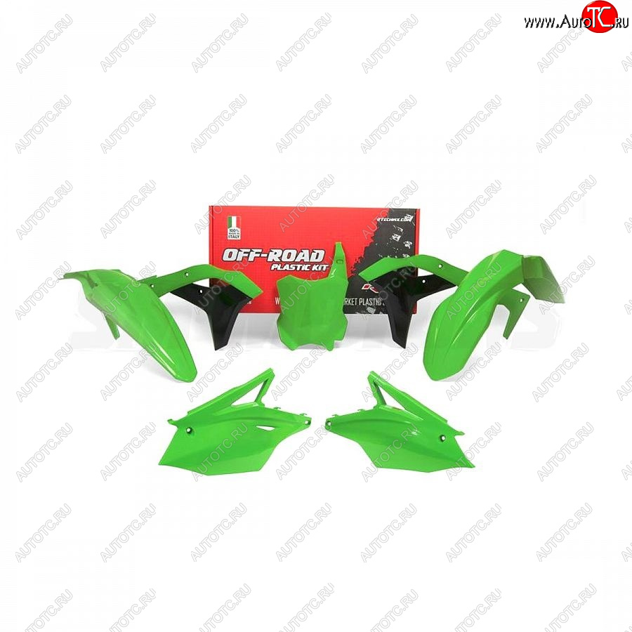 12 749 р. Комплект пластика R-Tech Kawasaki KX250F 17-20 (R-KITKXF-VE0-519) Зеленый  r-kitkxf-ve0-519  с доставкой в г. Майкоп