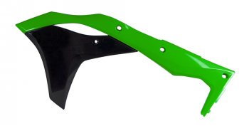 7 399 р. Обтекатели радиатора R-Tech Kawasaki KX250F 17-20 (R-CVKXFVENR17) зеленыечерные  r-cvkxfvenr17  с доставкой в г. Майкоп. Увеличить фотографию 1