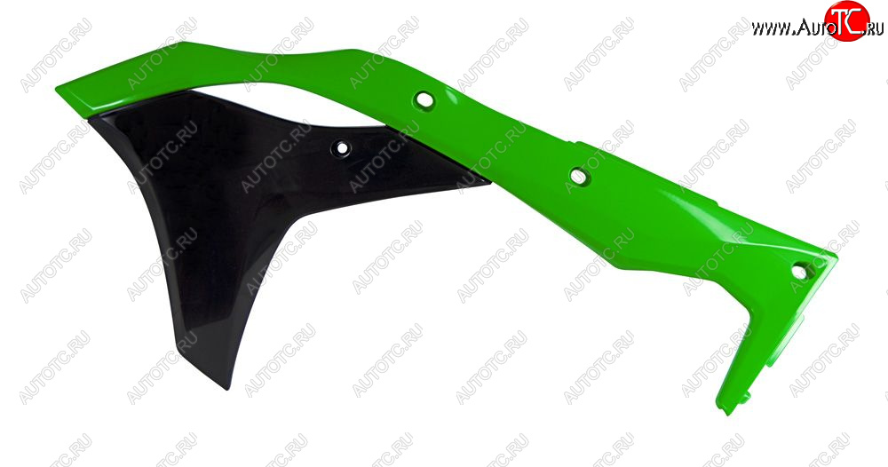 7 399 р. Обтекатели радиатора R-Tech Kawasaki KX250F 17-20 (R-CVKXFVENR17) зеленыечерные  r-cvkxfvenr17  с доставкой в г. Майкоп