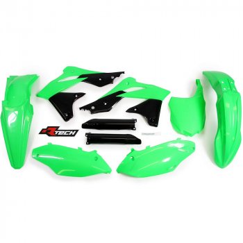 13 999 р. Комплект пластика R-Tech Kawasaki KX250F 13-16 (R-KITKXF-VF0-516) Зелено-Черный Neon  r-kitkxf-vf0-516  с доставкой в г. Майкоп. Увеличить фотографию 1