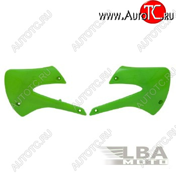5 649 р. Обтекатели радиатора R-Tech Kawasaki KX85 98-13, KX100 04-13 (R-CVKX0VE0085) зеленые  r-cvkx0ve0085  с доставкой в г. Майкоп