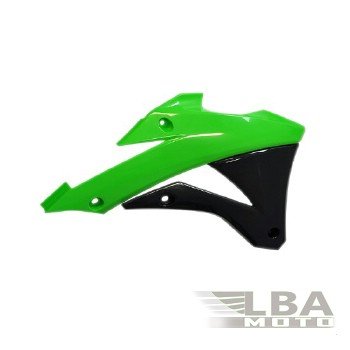 5 899 р. Обтекатели радиатора R-Tech Kawasaki KX85 14-17, KX100 14-17 (R-CVKX0VENR14) зеленыечерные  r-cvkx0venr14  с доставкой в г. Майкоп. Увеличить фотографию 1