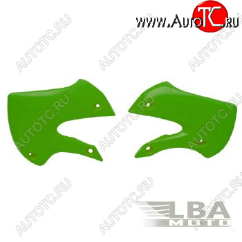 5 649 р. Обтекатели радиатора R-Tech Kawasaki KX65 01-17, KLX110 02-09 (R-CVKX0VE0065) зеленые  r-cvkx0ve0065  с доставкой в г. Майкоп