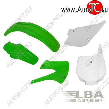 12 749 р. Комплект пластика R-Tech Kawasaki KX85100 98-13 (R-KITKX0-OEM-507) зеленыйбелый  r-kitkx0-oem-507  с доставкой в г. Майкоп