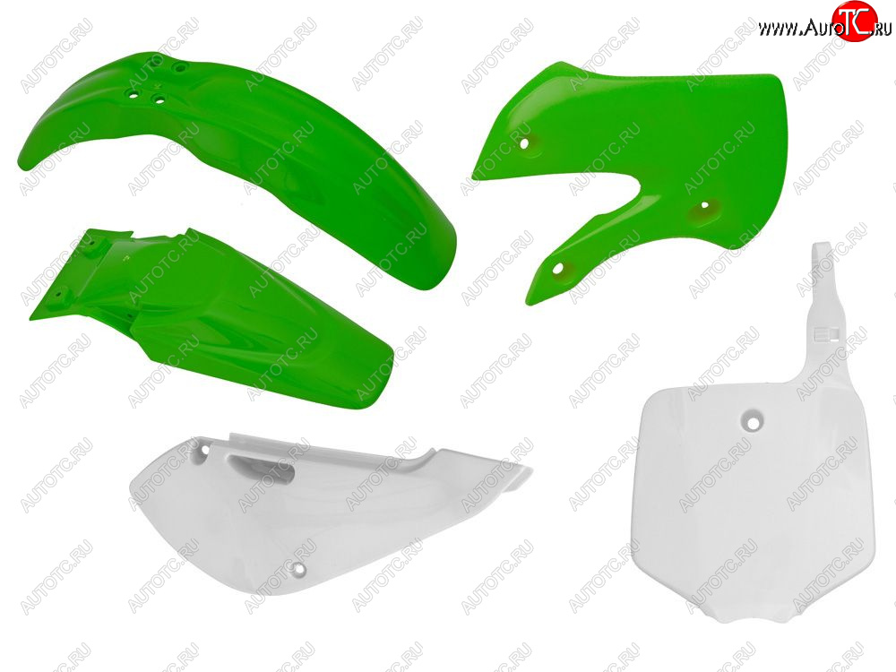 12 749 р. Комплект пластика R-Tech Kawasaki KX65 01-21 (R-KITKX0-OEM-508) Зелено-Белый  r-kitkx0-oem-508  с доставкой в г. Майкоп
