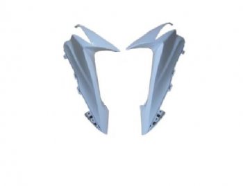 3 389 р. Накладка на правый воздуховод для Suzuki GSX-R 750600 11-19 Без цвета  пм-00015900  с доставкой в г. Майкоп. Увеличить фотографию 1
