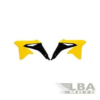 7 399 р. Обтекатели радиатора R-Tech Suzuki RMZ450 08-17, RMX450Z 10-17 (R-CVRMZGINR08) желтыечерные  r-cvrmzginr08  с доставкой в г. Майкоп. Увеличить фотографию 1