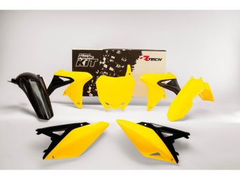 12 749 р. Комплект пластика R-Tech Suzuki RM-Z250 10-18 (R-KITRMZ-OEM-511) Желто-Черный  r-kitrmz-oem-511  с доставкой в г. Майкоп. Увеличить фотографию 1