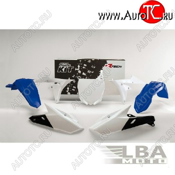 14 999 р. Комплект пластика R-Tech Yamaha YZ250F450F 14-17, YZ250FX 15-17 (R-KITYZF-BL0-514) синийбелый  r-kityzf-bl0-514  с доставкой в г. Майкоп