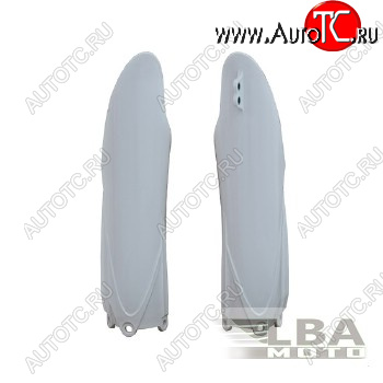 3 899 р. Защита вилки (пара) R-Tech Yamaha YZ125250 15-22, YZ250F450F 10-22 (R-PSYZ0BN0010) белые  r-psyz0bn0010  с доставкой в г. Майкоп