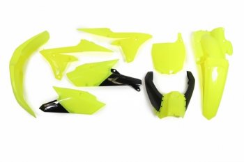 14 999 р. Комплект пластика R-Tech Yamaha YZ250F 14-18, YZ450F 14-17 (R-KITYZF-GF0-614) неоновый желтыйчерный  r-kityzf-gf0-614  с доставкой в г. Майкоп. Увеличить фотографию 1