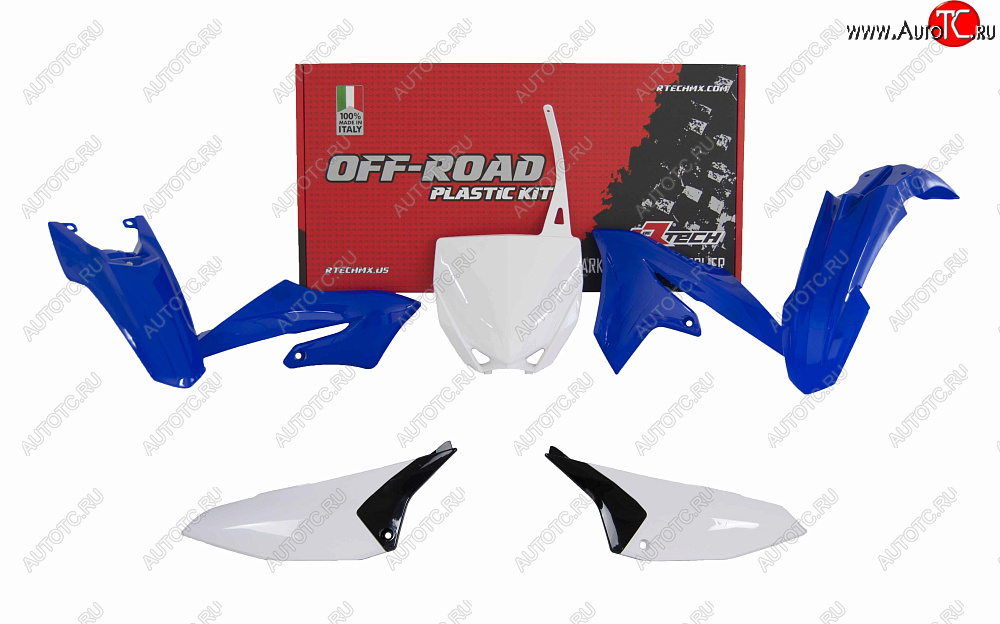 12 749 р. Комплект пластика R-Tech Yamaha YZ65 18-20 (R-KITYZ0-OEM-565) синийбелыйчерный  r-kityz0-oem-565  с доставкой в г. Майкоп