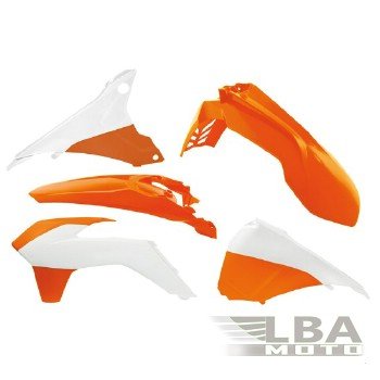 11 799 р. Комплект пластика R-Tech KTM EXCEXCF 125-500 14-16 (R-KITKTM-OEM-495) оранжевыйбелый  r-kitktm-oem-495  с доставкой в г. Майкоп. Увеличить фотографию 1