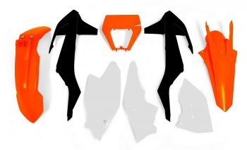 14 999 р. Комплект пластика R-Tech KTM EXCEXC-FXC-W 17-18 (R-KITKTM-OEM-517) оранжевыйбелыйчерный  r-kitktm-oem-517  с доставкой в г. Майкоп. Увеличить фотографию 1