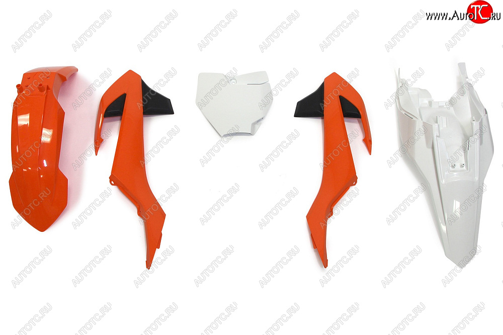 12 749 р. Комплект пластика R-Tech KTM SX65 16-18 (R-KITKTM-O16-500) оранжевыйбелый  r-kitktm-o16-500  с доставкой в г. Майкоп
