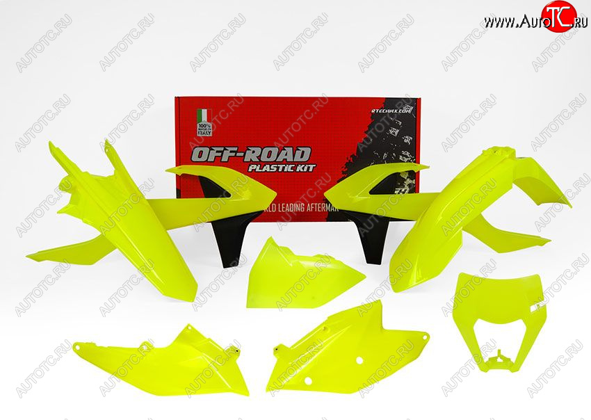 14 999 р. Комплект пластика R-Tech KTM EXCEXC-FXC-W 17-19 (R-KITKTM-GF0-517) неоновый желтый  r-kitktm-gf0-517  с доставкой в г. Майкоп