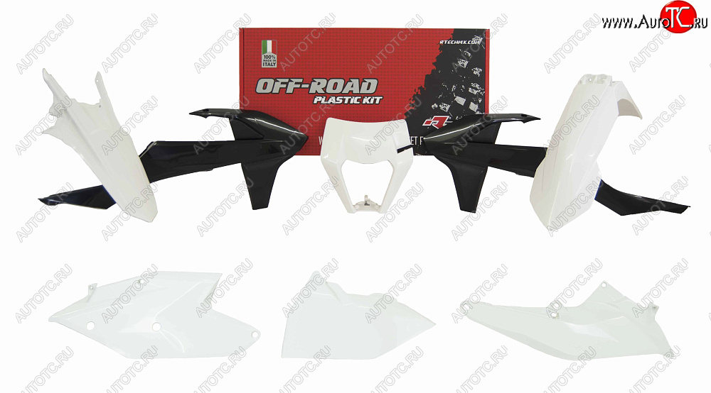 16 999 р. Комплект пластика R-Tech KTM EXCEXC-FXC-W 17-19 (R-KITKTM-OEM-588) белый-черный  r-kitktm-oem-588  с доставкой в г. Майкоп