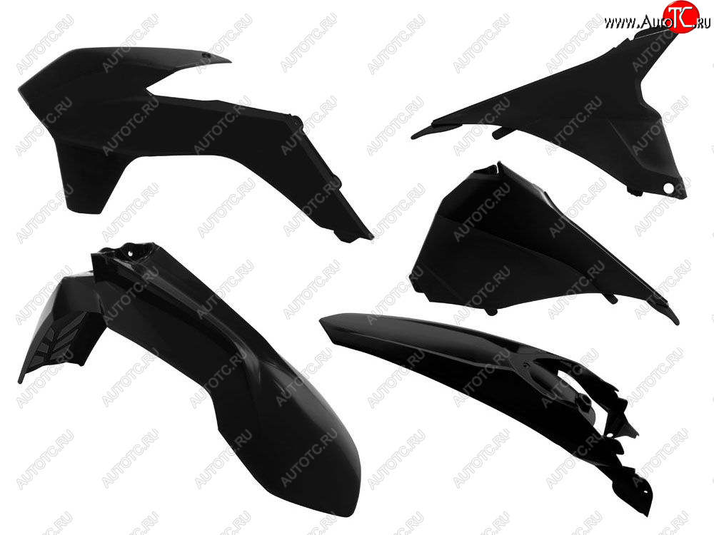 11 839 р. Комплект пластика R-Tech KTM EXC125200250300,EXC-F250350450 14-16 (R-KITKTM-NR0-415) Черный  r-kitktm-nr0-415  с доставкой в г. Майкоп