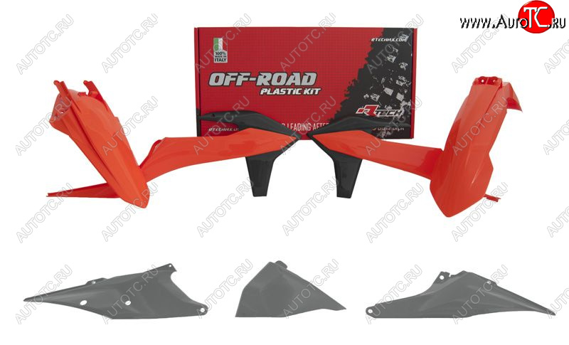 13 999 р. Комплект пластика R-Tech KTM EXCEXCFXC-WXCF-W 125-500 20-22 (R-KITKTM-OEM-421) Серо-оранж-черный  r-kitktm-oem-421  с доставкой в г. Майкоп