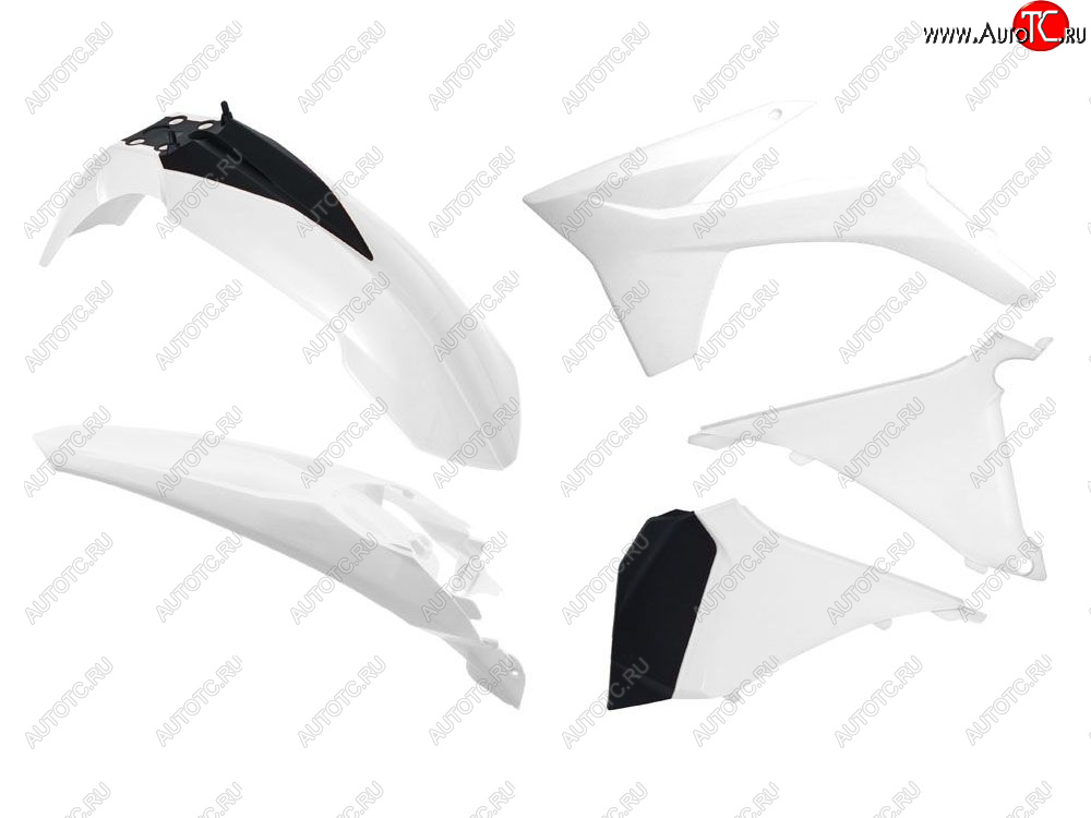 11 799 р. Комплект пластика R-Tech KTM EXCEXCF 125200250350450500 12-13 (R-KITKTM-BN0-412) Бело-Черный  r-kitktm-bn0-412  с доставкой в г. Майкоп