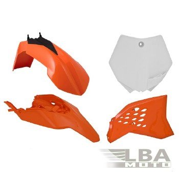 12 749 р. Комплект пластика R-Tech KTM SX65 12-15 (R-KITKTM-OEM-511) оранжевыйбелый  r-kitktm-oem-511  с доставкой в г. Майкоп. Увеличить фотографию 1