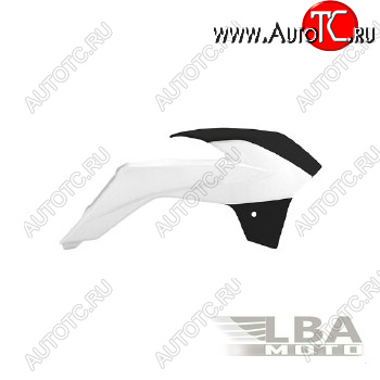 5 649 р. Обтекатели радиатора R-Tech KTM SX85 13-17 (R-CVKTMBNNR985) белыечерные  r-cvktmbnnr985  с доставкой в г. Майкоп