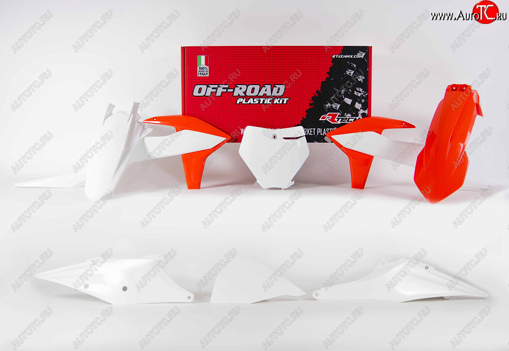 14 999 р. Комплект пластика R-Tech KTM SXSX-FXCXC-F 2019 (R-KITKTM-OEM-599) оранжевый-белый  r-kitktm-oem-599  с доставкой в г. Майкоп