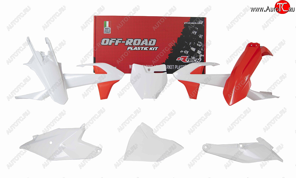 13 999 р. Комплект пластика R-Tech KTM SX85 18-22 (R-KITKTM-OEM-285) оранжевый-белый  r-kitktm-oem-285  с доставкой в г. Майкоп