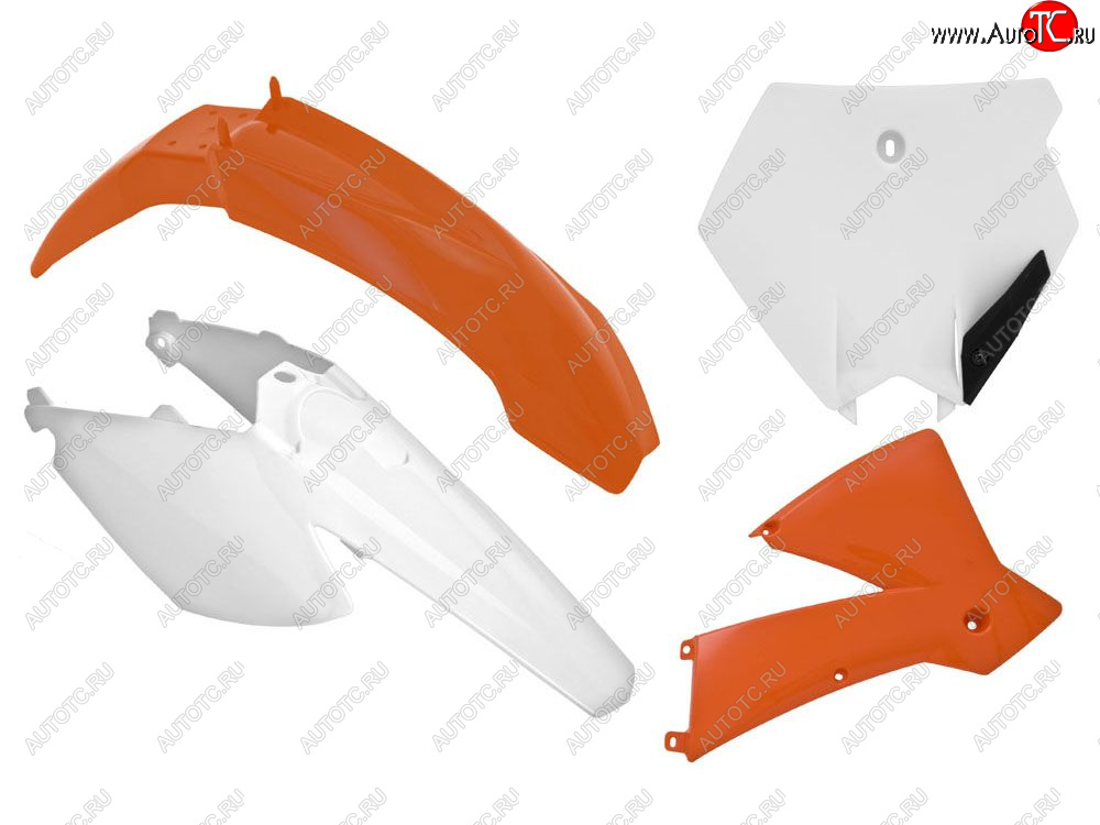 12 749 р. Комплект пластика R-Tech SX85 06-12 (R-KITKTM-O11-507) Оранжево-белый  r-kitktm-o11-507  с доставкой в г. Майкоп