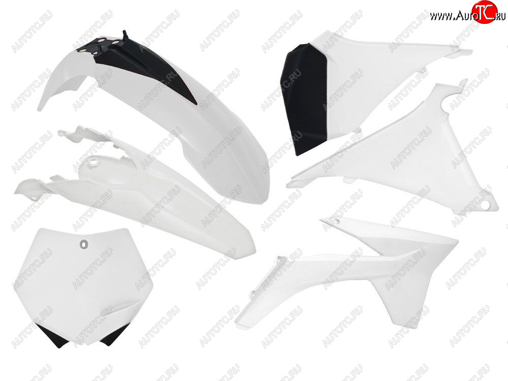 12 749 р. Комплект пластика R-Tech KTM SX125150250 2011 (R-KITKTM-BN0-519) Белый  r-kitktm-bn0-519  с доставкой в г. Майкоп